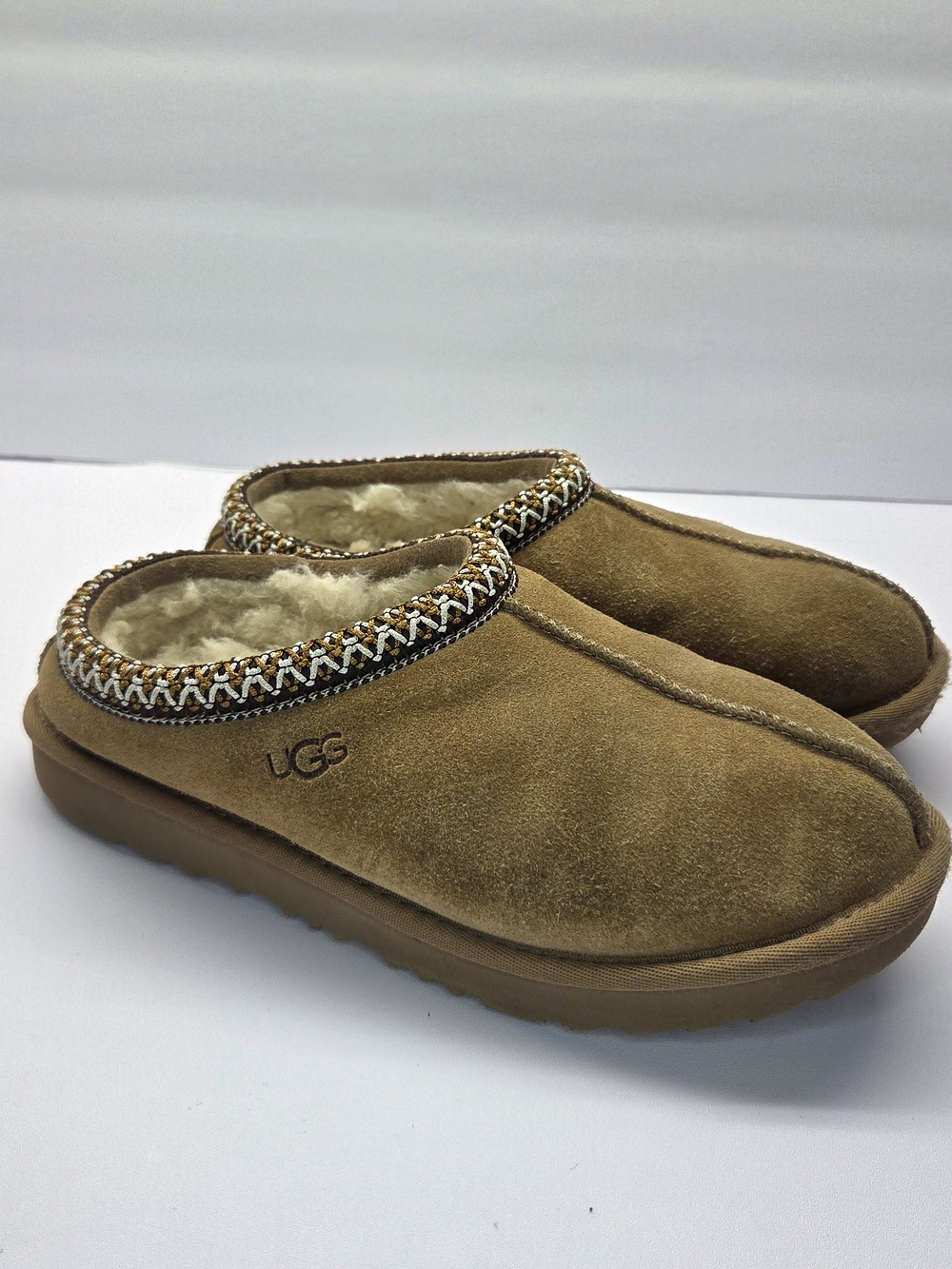 UGG Women's Tasman Mule Shearling Slipper - Chestnut Size 5